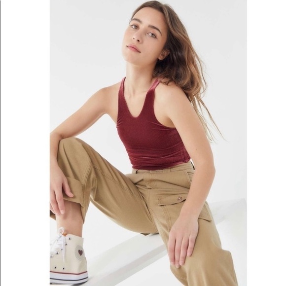 Urban Outfitters Out from Under Burgundy Crop Top NWT - Picture 6 of 15